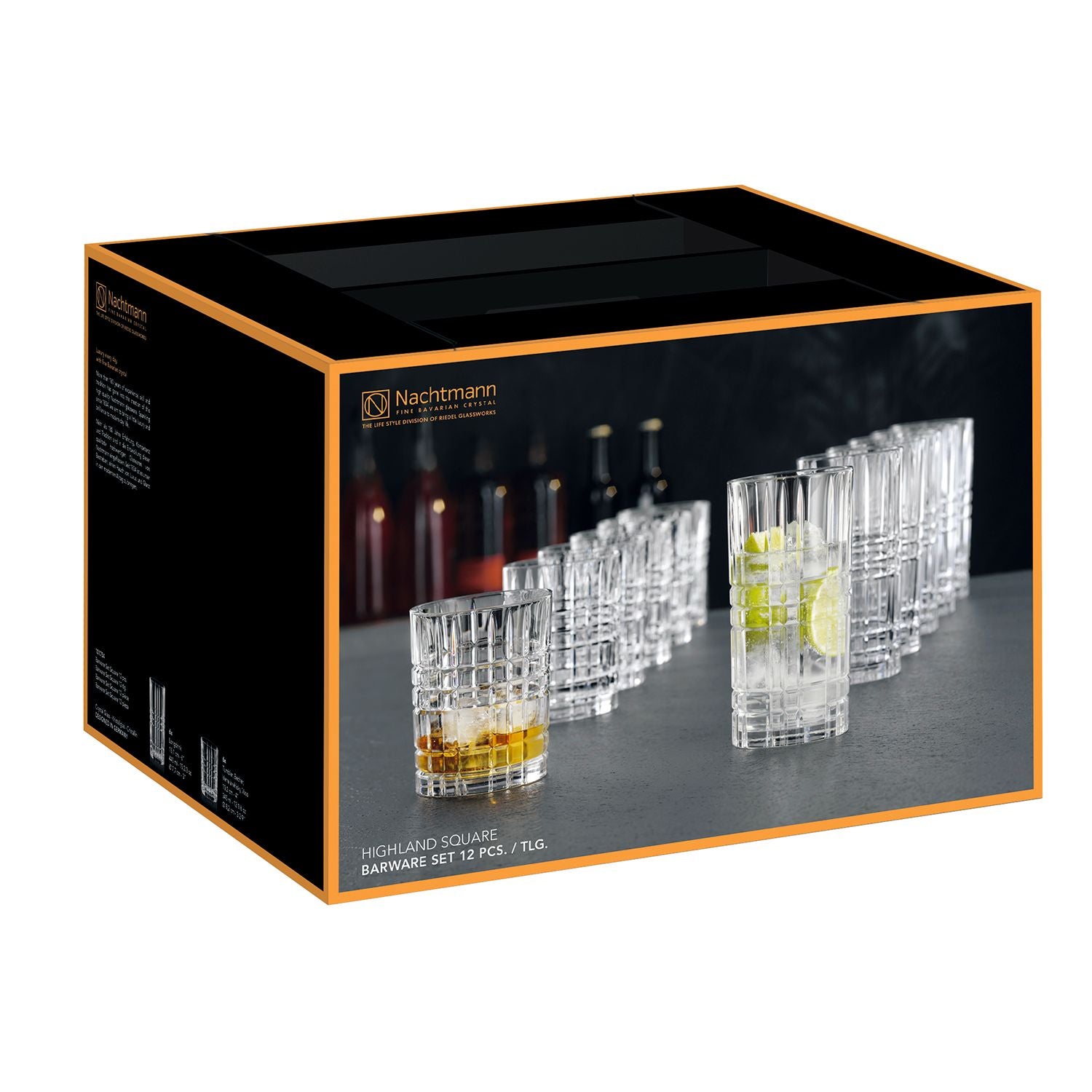 SET 12 VASOS HIGHLAND SQUARE NACHTMANN