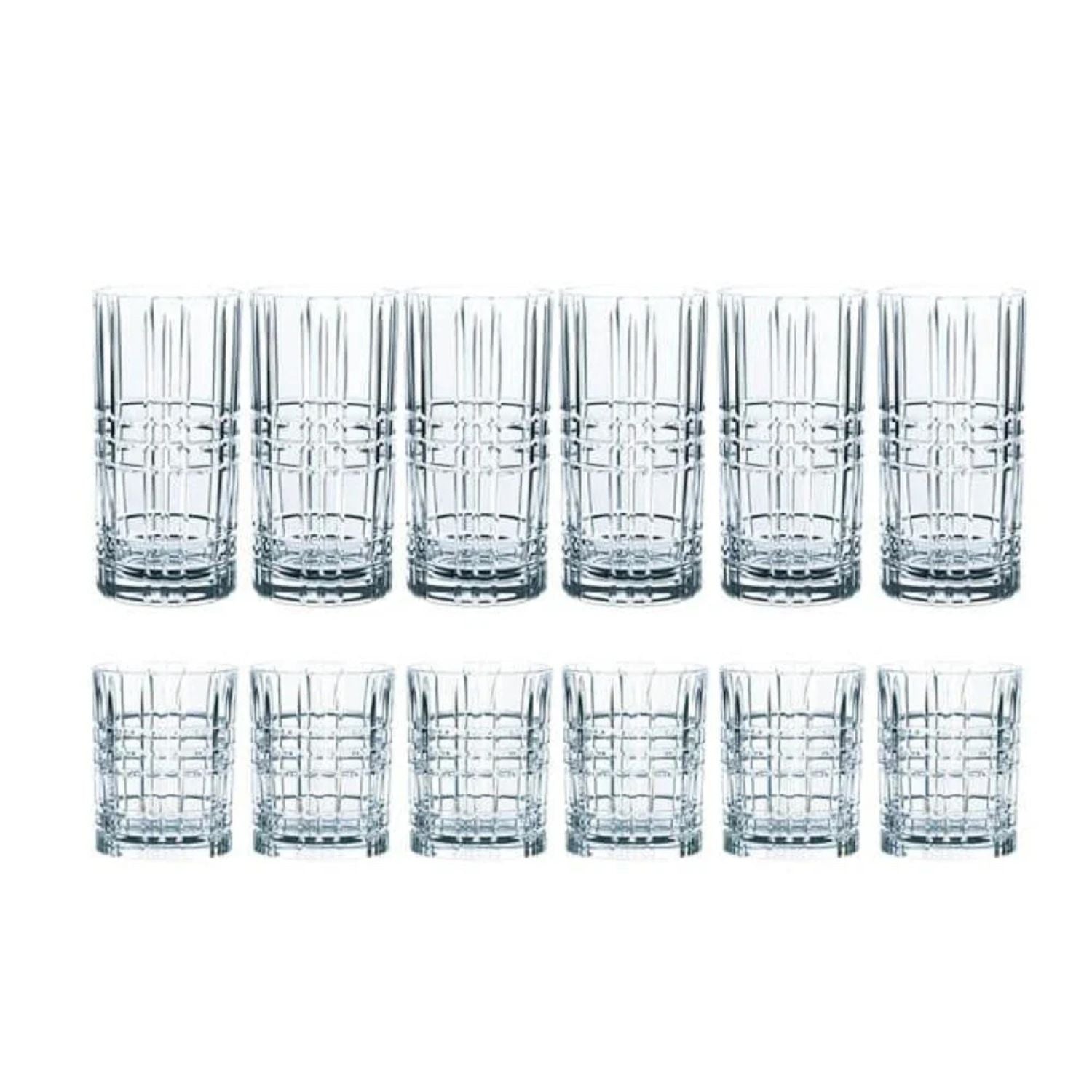 SET 12 VASOS HIGHLAND SQUARE NACHTMANN