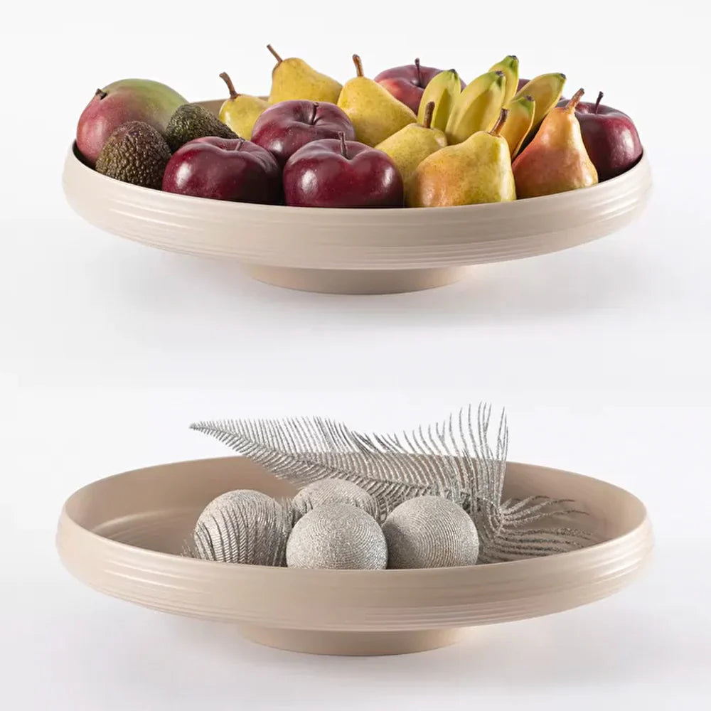 CENTRO DE MESA TIERRA COLOR LATTE GUZZINI, 44 CM