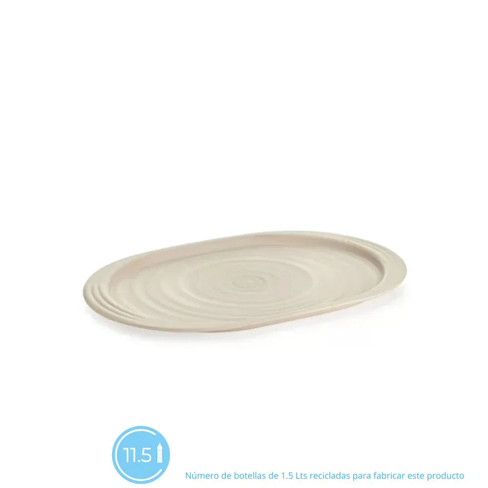 BANDEJA TIERRA COLOR ARENA GUZZINI, 48 CM