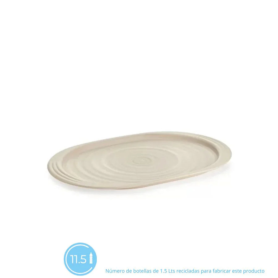 BANDEJA TIERRA COLOR ARENA GUZZINI, 48 CM