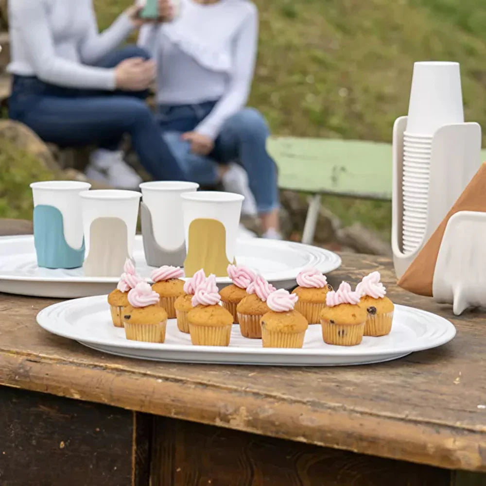 BANDEJA TIERRA COLOR ARENA GUZZINI, 48 CM