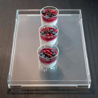 BANDEJA ICONS TRANSPARENTE GUZZINI, 32 CMS