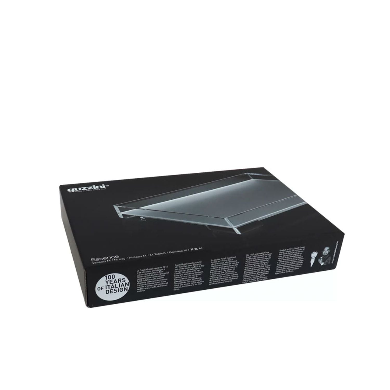 BANDEJA ICONS TRANSPARENTE GUZZINI, 32 CMS