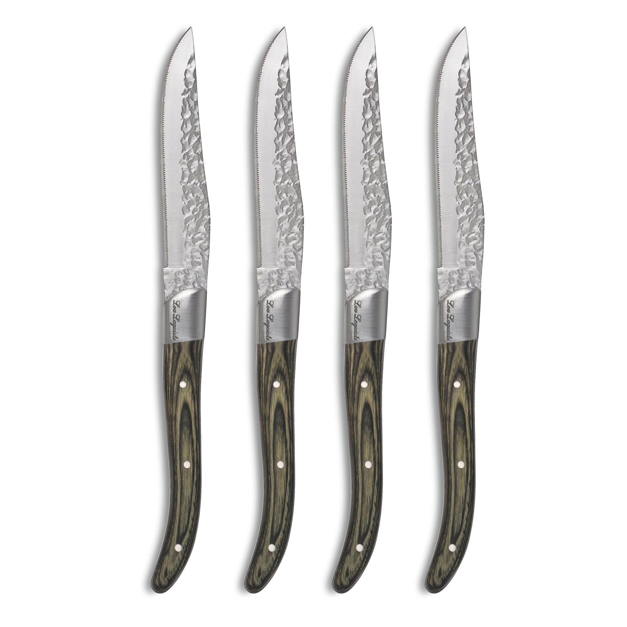 SET 4 CUCHILLOS CARNE VOLCANO LAGUIOLE, CAJA MADERA