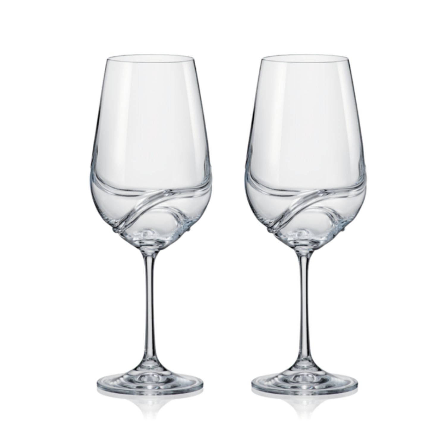 🚢 SET 2 COPAS VINO TURBULENCE BOHEMIA, 550 ML