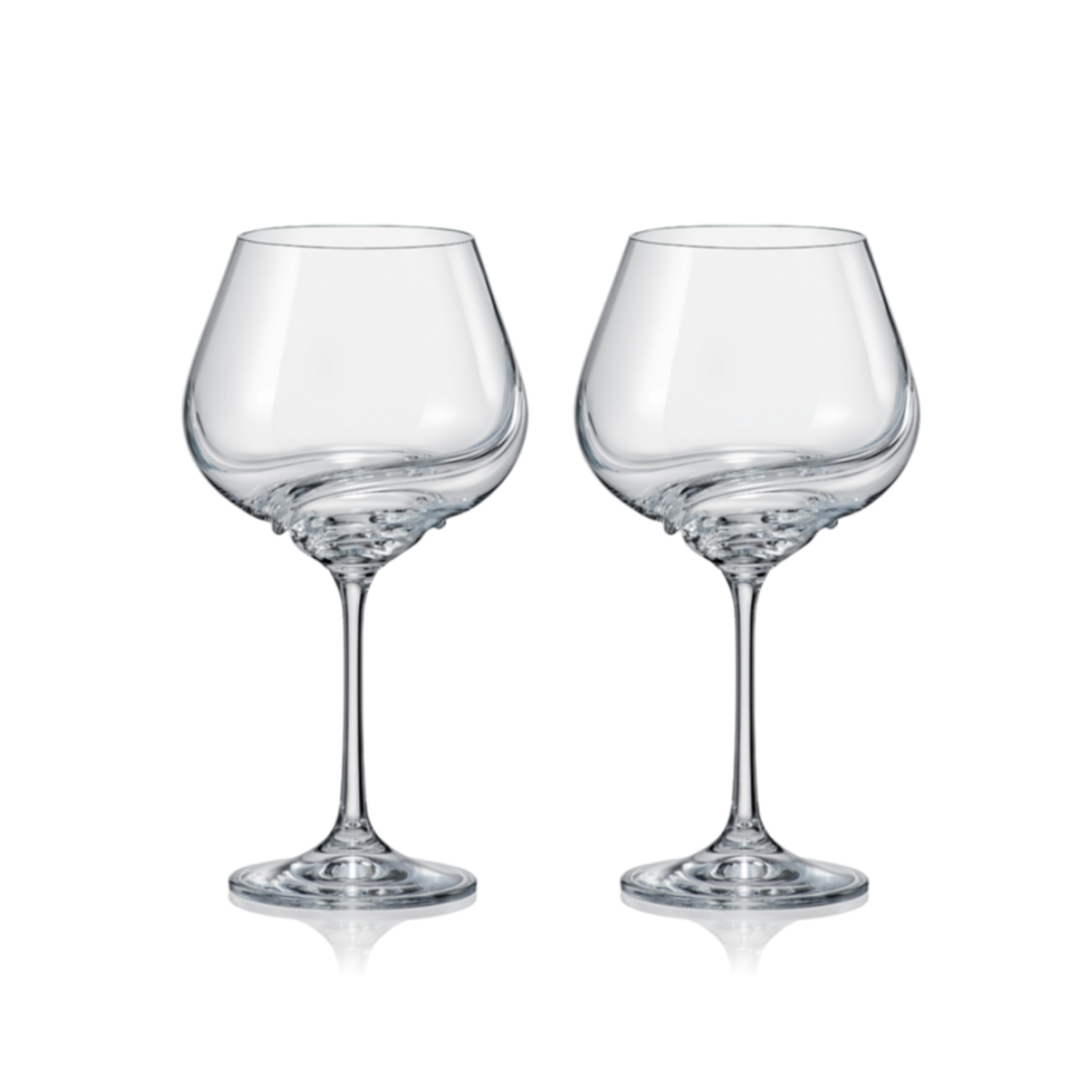SET 6 COPAS VINO BALON TURBULENCE BOHEMIA, 570 ML