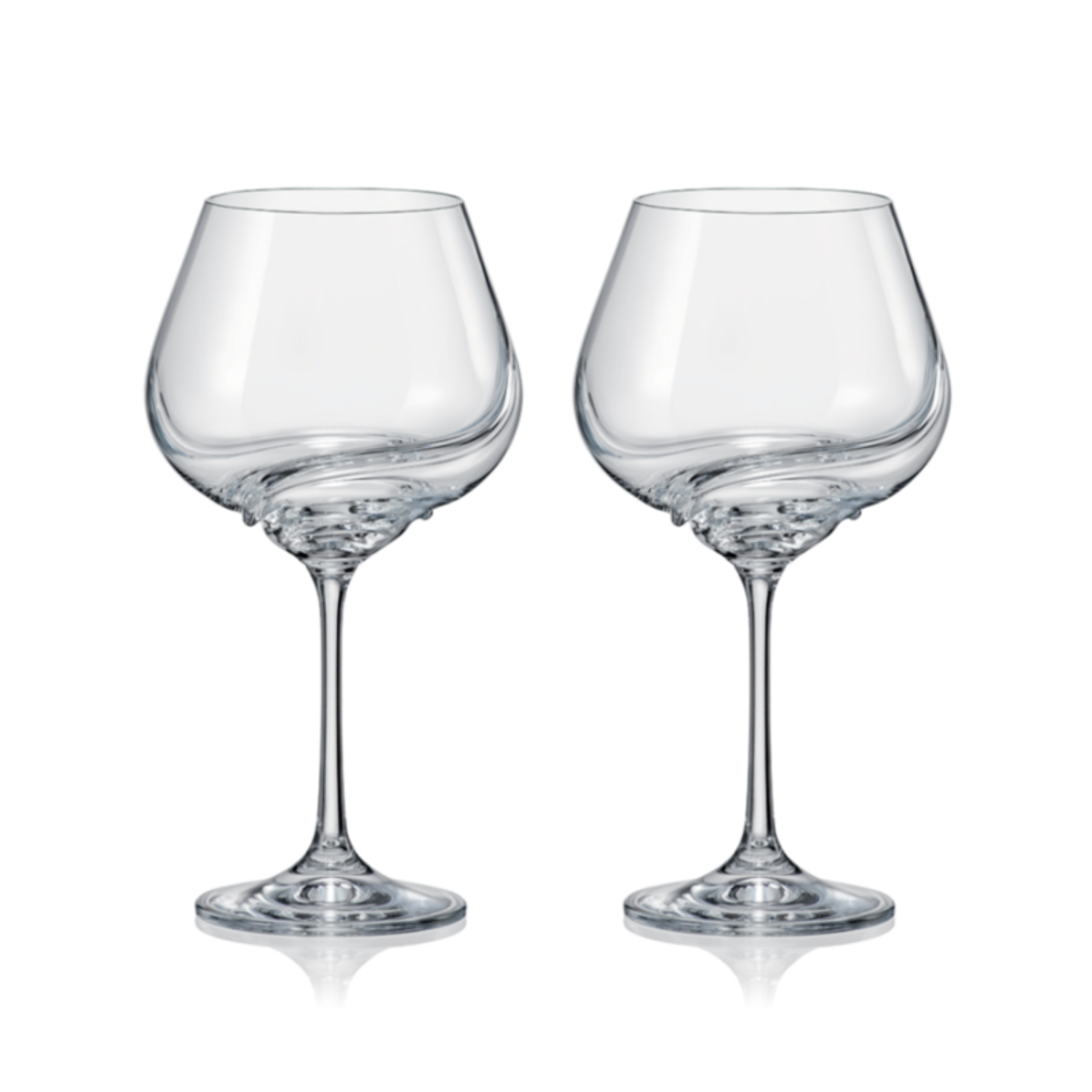 🚢 SET 2 COPAS VINO TURBULENCE BOHEMIA, 570 ML