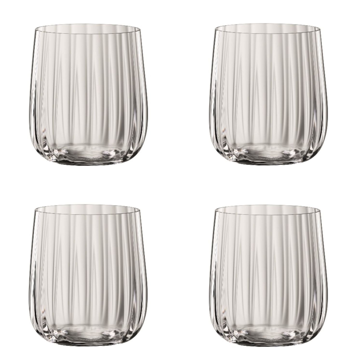 SET 4 VASOS BAJOS LIFESTYLE SPIEGELAU, 340 ML