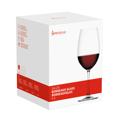 SET 4 COPONES BORDEAUX SALUTE  SPIEGELAU, 710 ML