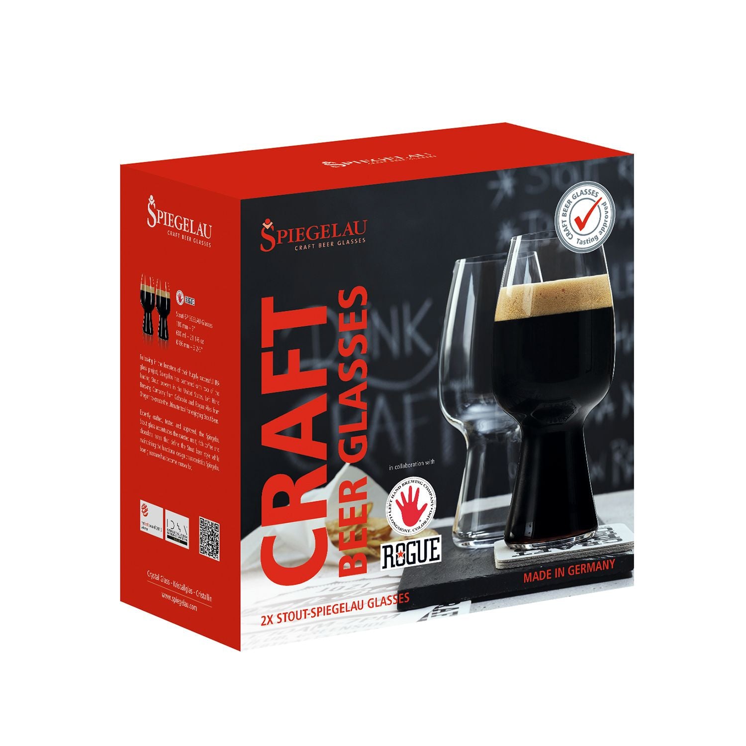 SET 4 COPA CERVEZA STOUT SPIEGELAU, 600 ML