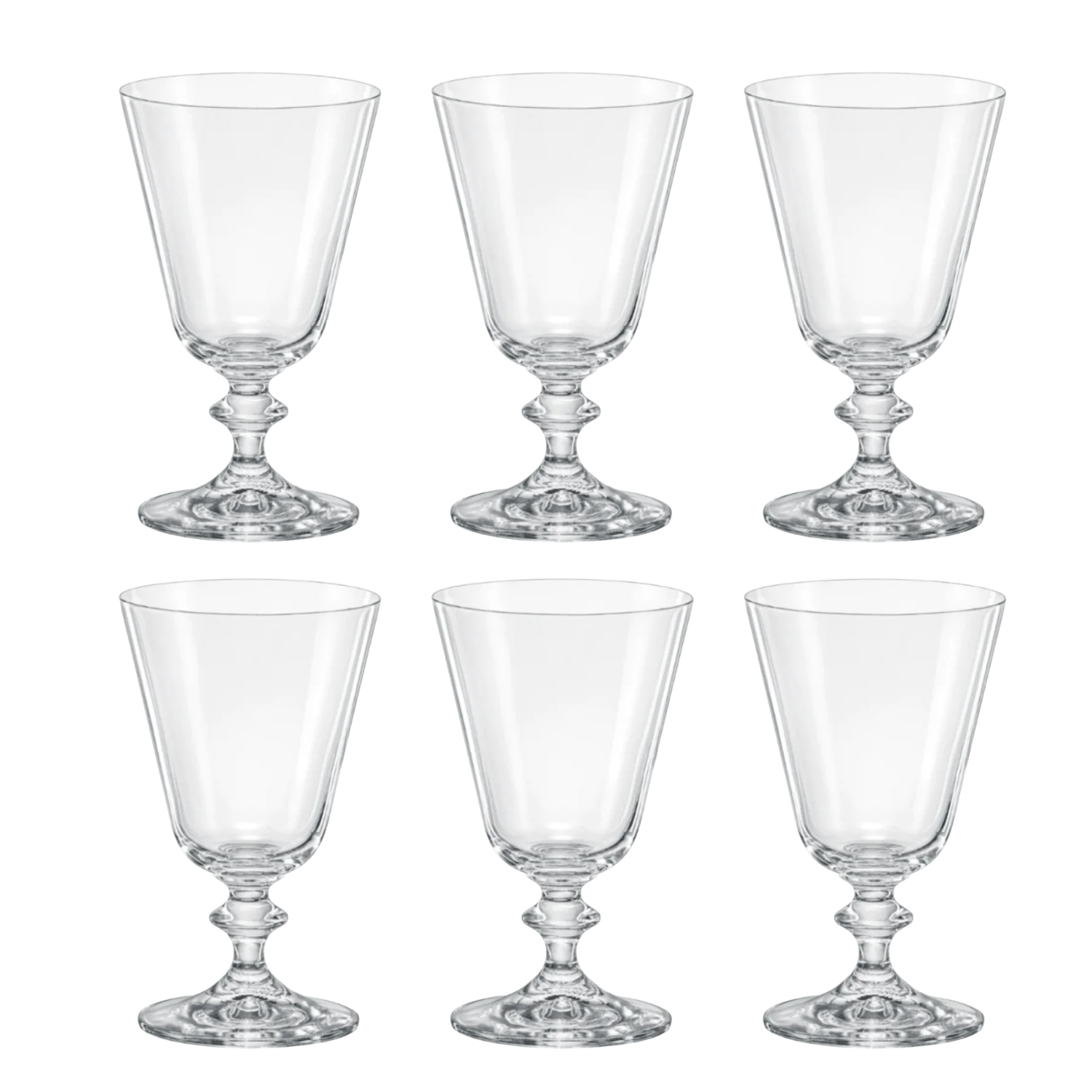 🚢 SET 6 COPAS VINO TINTO BELLA BOHEMIA, 350 ML