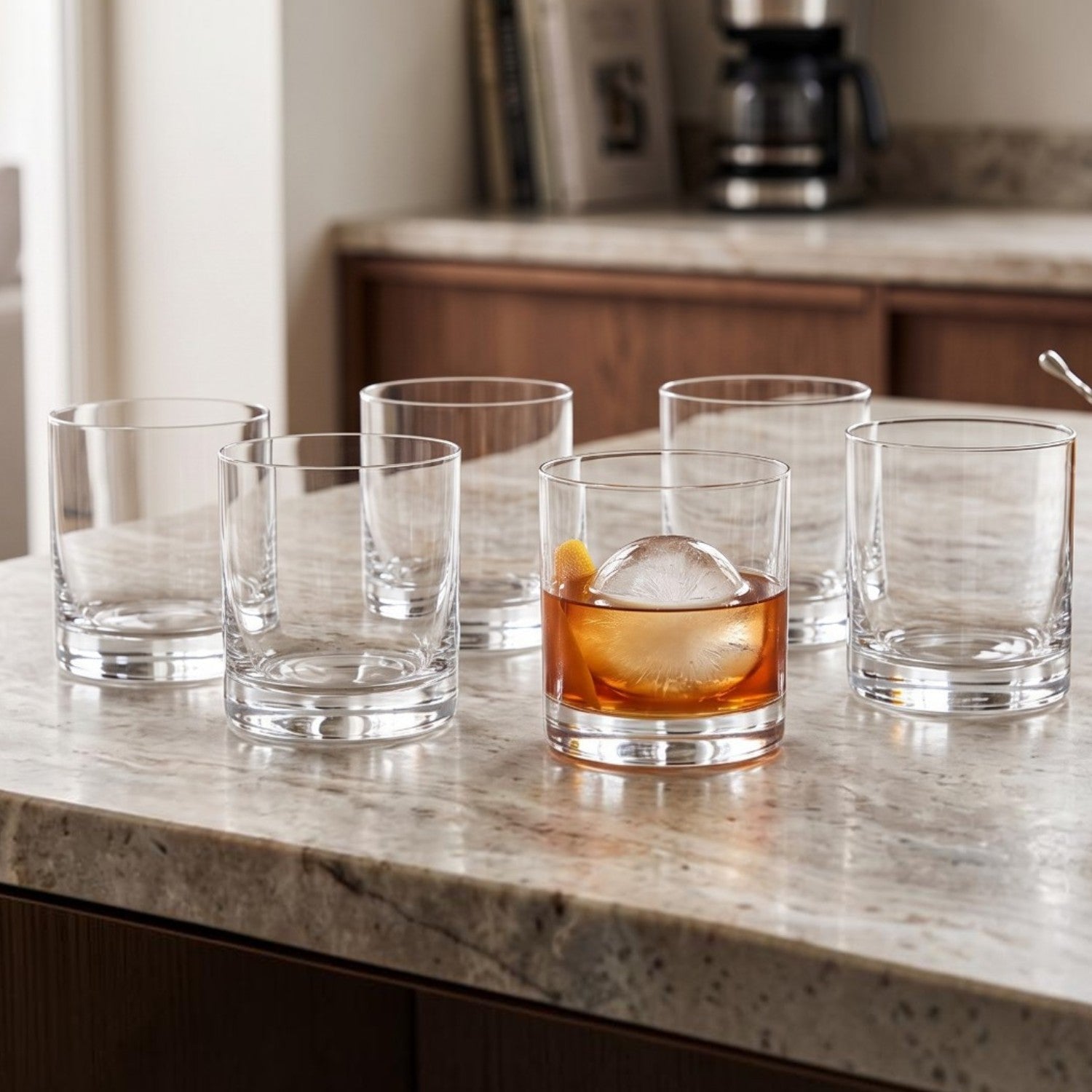 🚢 SET 6 VASOS BAJOS BOHEMIA, 410 ML