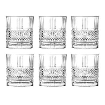 SET 6 VASOS BAJOS BRILLANTE RCR, 340 ML