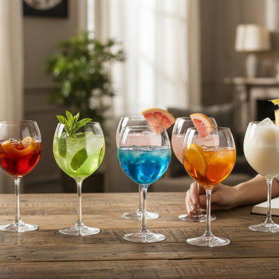 SET 12 COPAS GIN BOHEMIA, 650 ML