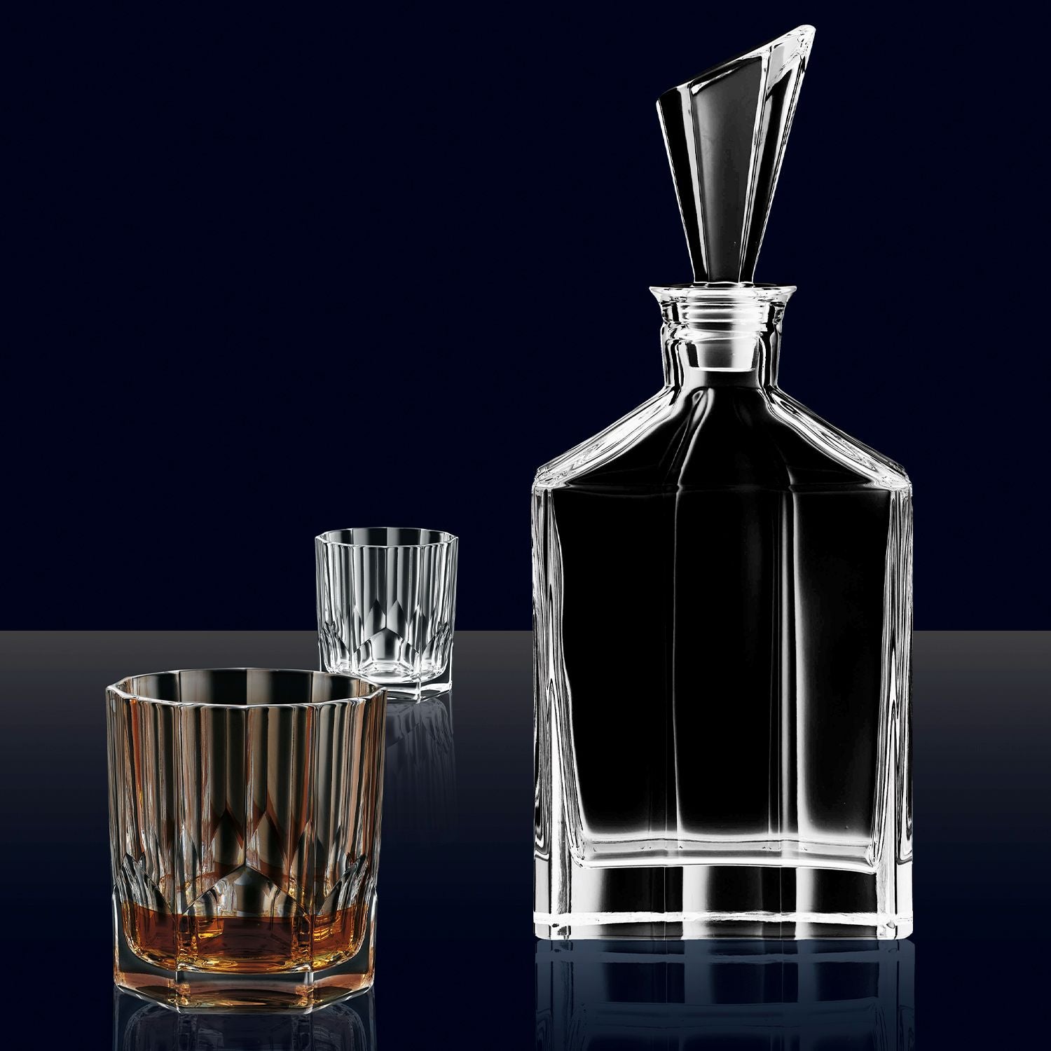 SET BOTELLA WISKY 750 ML y 2 VASOS ASPEN NACHTMANN