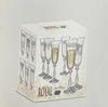 JUEGO COPAS TALLADAS ROYAL BOHEMIA, PARA 6 PERSONA, 18 PZ