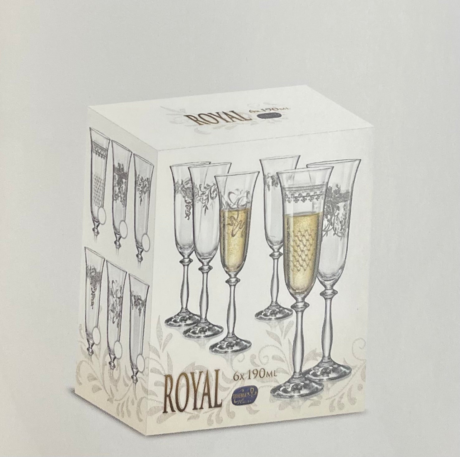 Juego de 6 copas para vino tinto Romance Bohemia Cristal