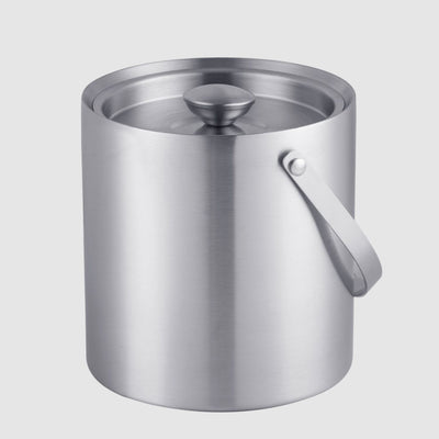 HIELERA ACERO INOX MATE TERMICA CON TAPA Y PINZAS, 3000 ML