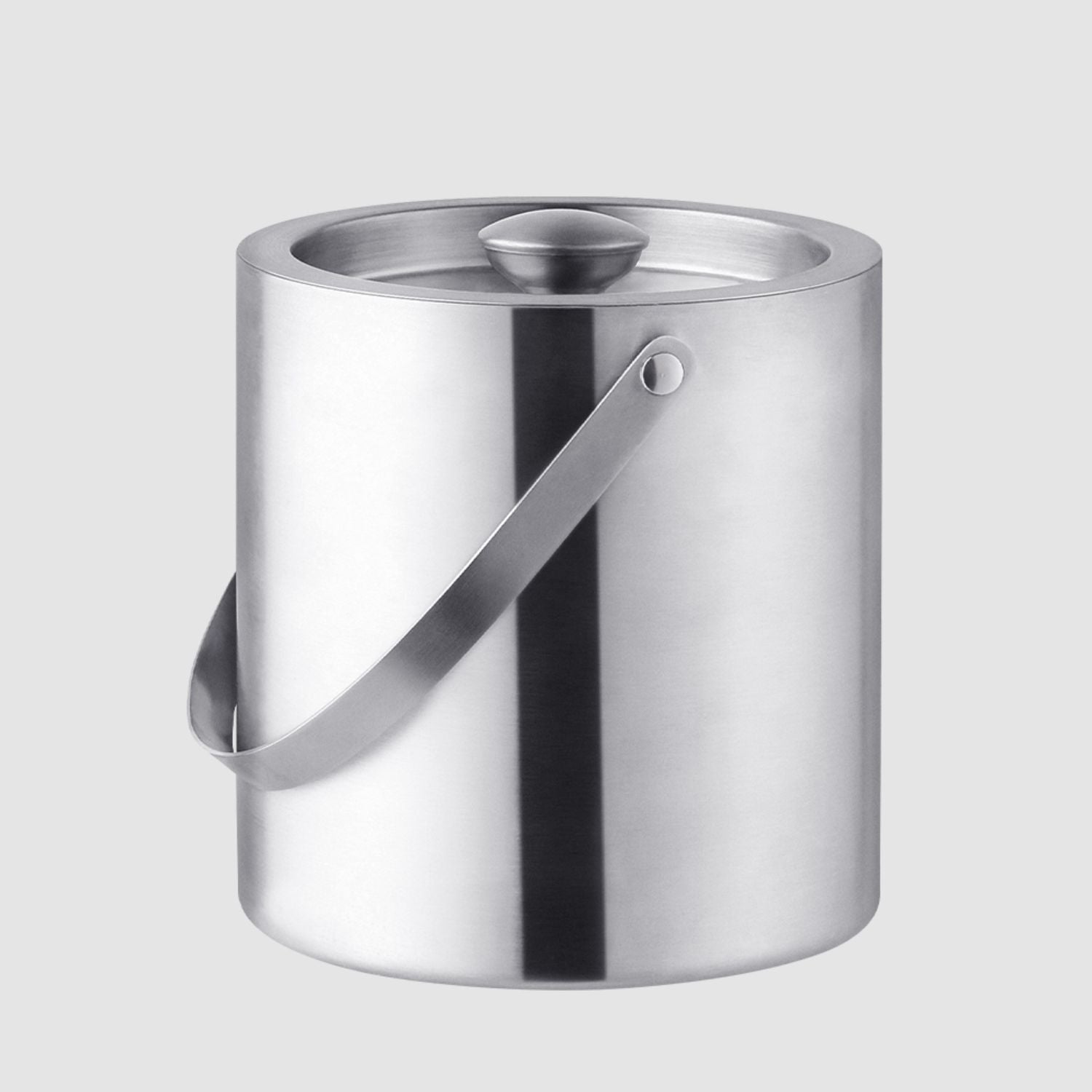 HIELERA ACERO INOX MATE TERMICA CON TAPA Y PINZAS, 2500 ML