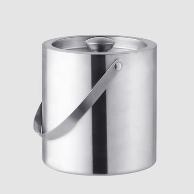 HIELERA ACERO INOX MATE TERMICA CON TAPA Y PINZAS, 2500 ML