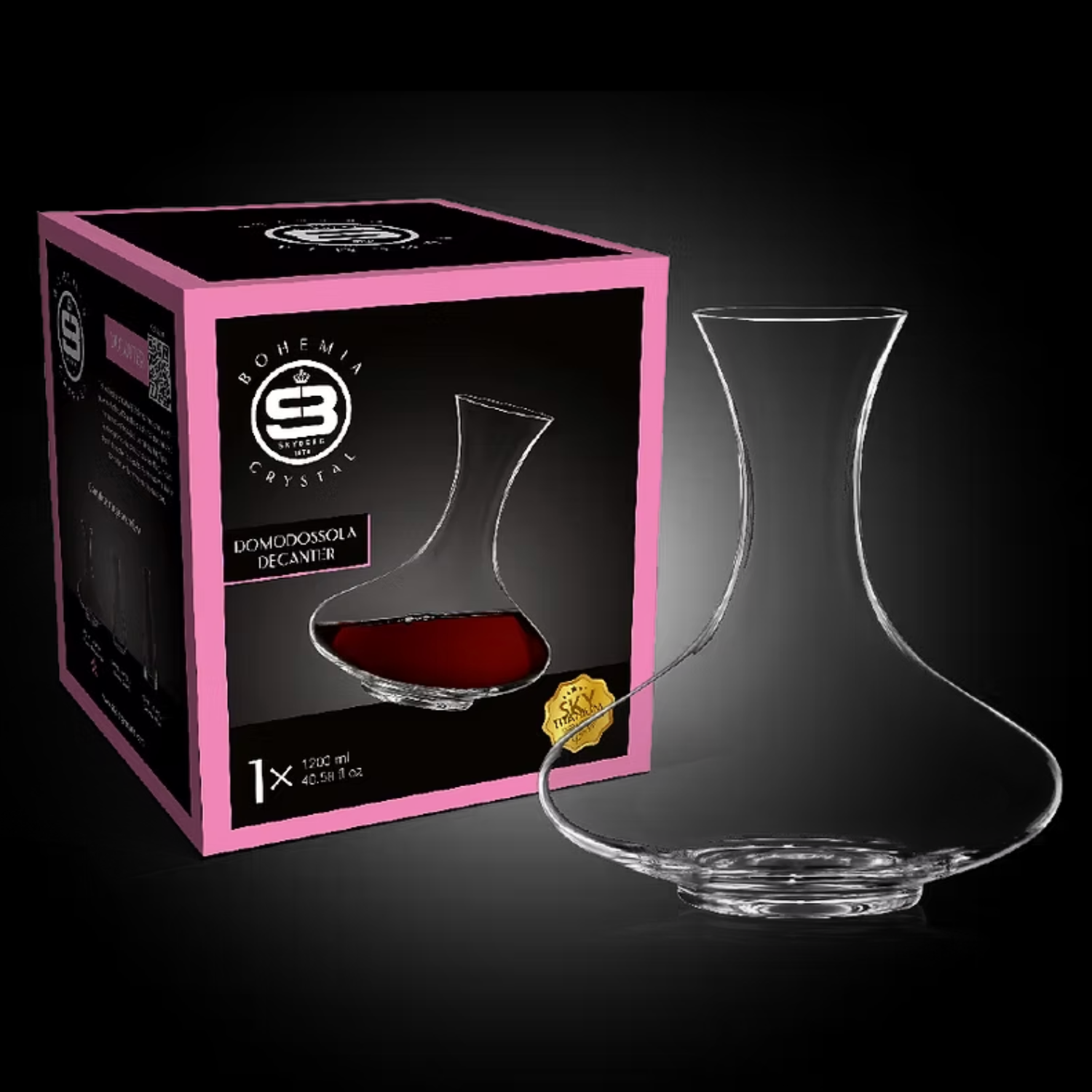 DECANTADOR DOMODESOLLA BOHEMIA, 1200 ML