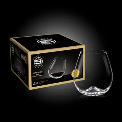 SET 4 VASOS BAJO SOMMELIER  BOHEMIA, 560 ML