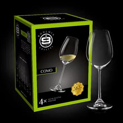 JUEGO DE COPAS COMO BOHEMIA, 4 PERSONAS, 12 PZ