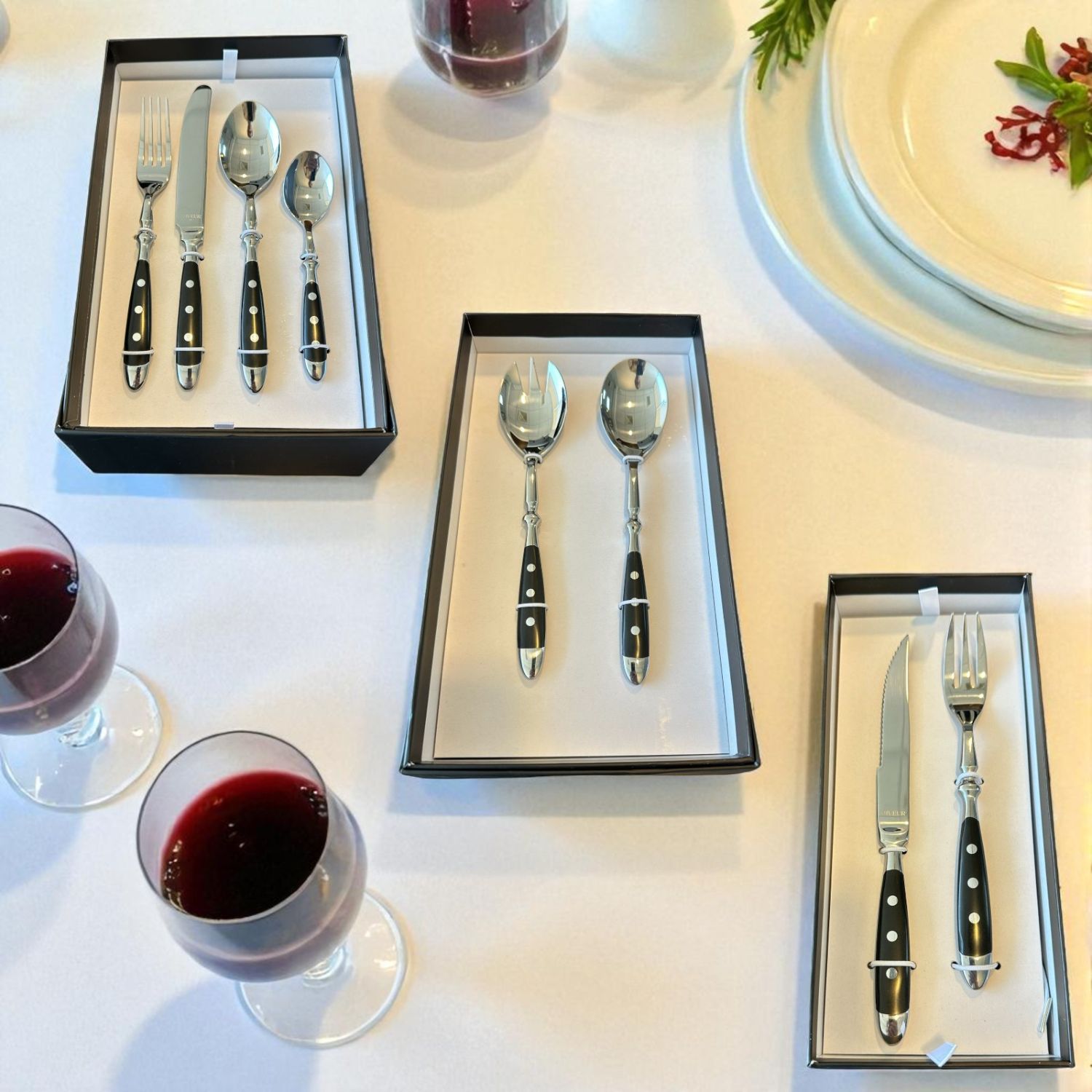 PACK JUEGO CUCHILLERIA MESA + CARNE + ENSALADA FORJEN VIVEUR, 12 PERSONAS, 78 PZ