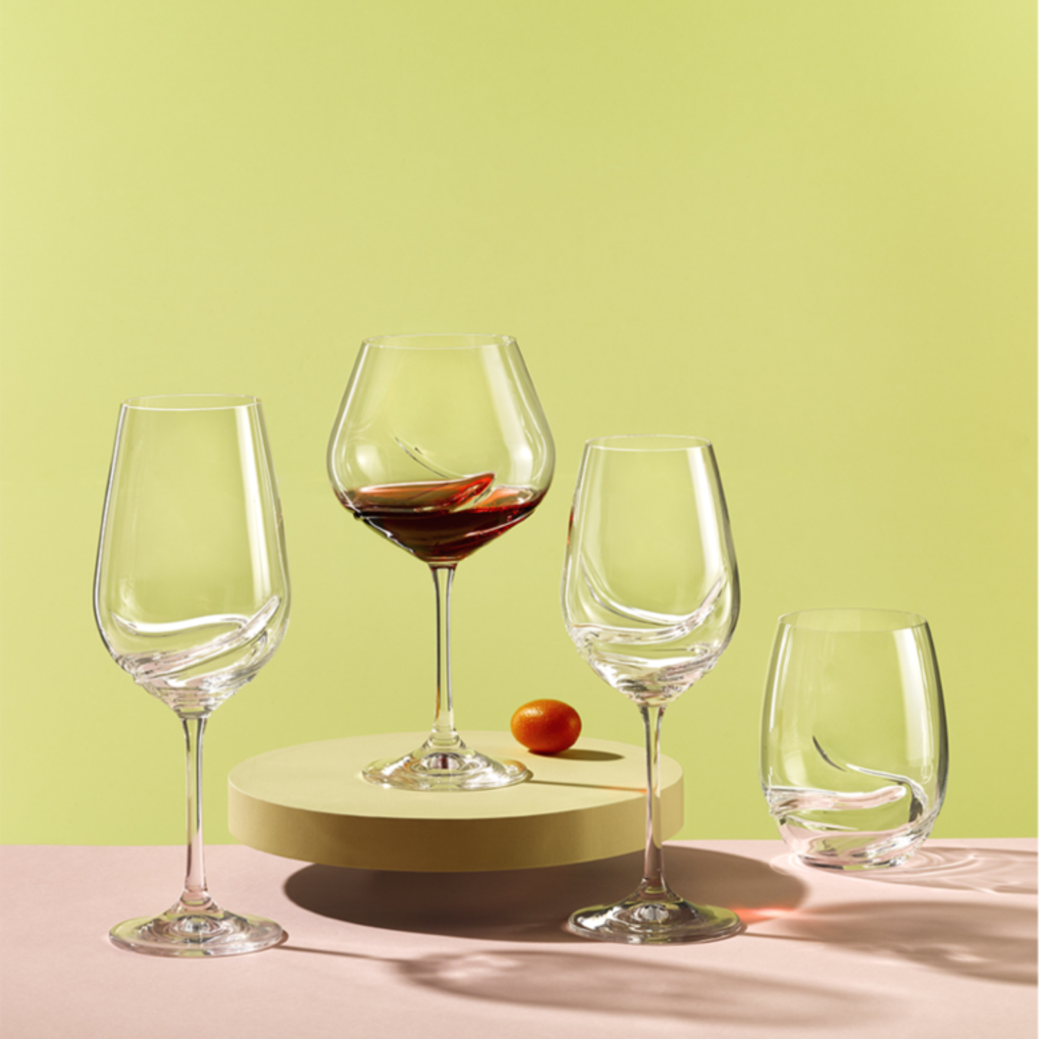 🚢 SET 2 COPAS VINO TURBULENCE BOHEMIA, 570 ML