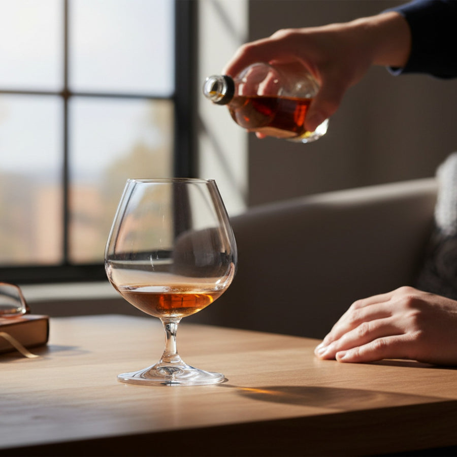 SET 6 COPAS COÑAC BOHEMIA, 400 ML