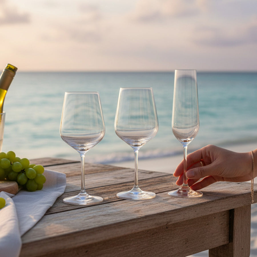 JUEGO DE COPAS SIENA BOHEMIA, 4 PERSONAS, 12 PZ