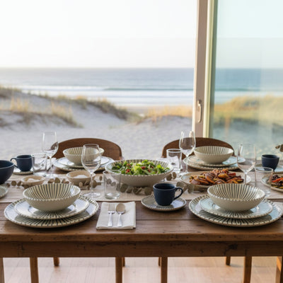 JUEGO DE VAJILLA GRES ELEMENTO PORTO BRASIL, 6 PERSONAS, 36 PZ