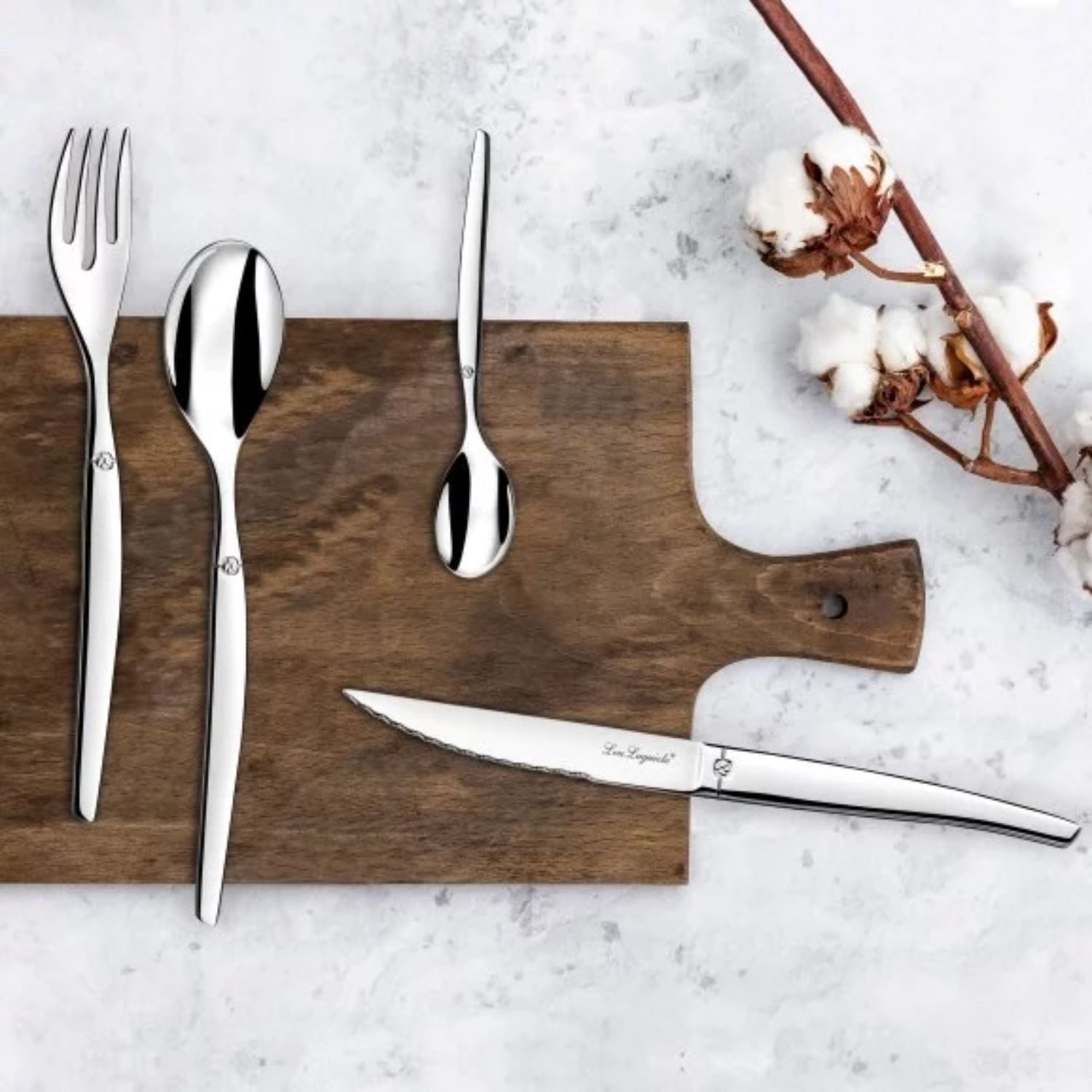 Pack JUEGO CUCHILLERÍA y SET ENSALADA JET, LOU LAGUIOLE