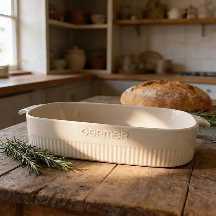 🚢 FUENTE RECTANGULAR HORNO  GERMER, 35×22 CMS