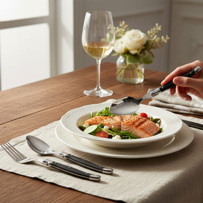 JUEGO CUCHILLERIA GRAFITO TRADITION LOU LAGUIOLE, 6 PERSONAS, 24 PZ