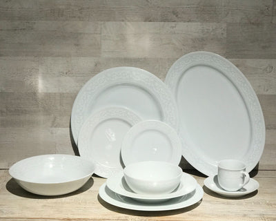 SET 4 PLATOS BAJOS PORCELANA IMPERIO ROMA IDURGO