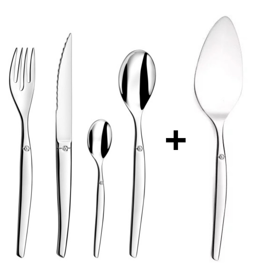 Pack JUEGO CUCHILLERIA  Y PALETA TORTA JET, LOU LAGUIOLE