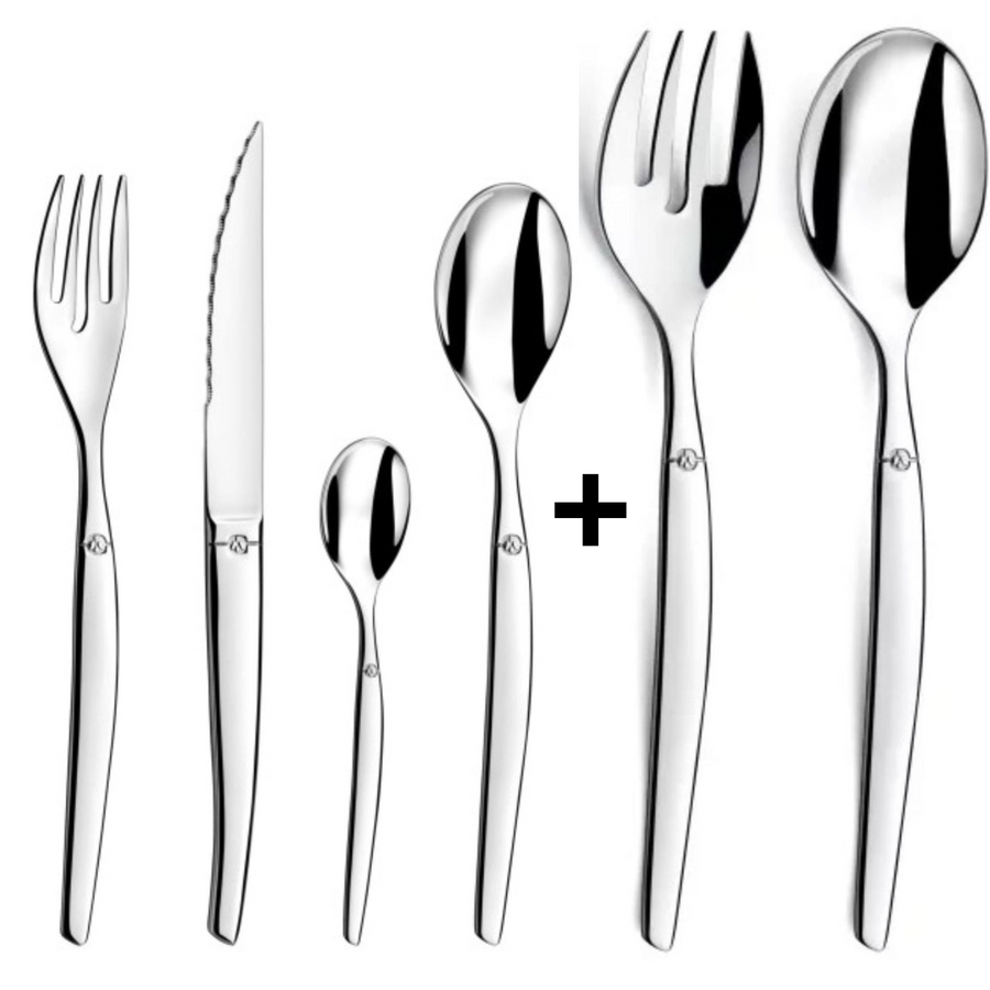 Pack JUEGO CUCHILLERÍA y SET ENSALADA JET, LOU LAGUIOLE