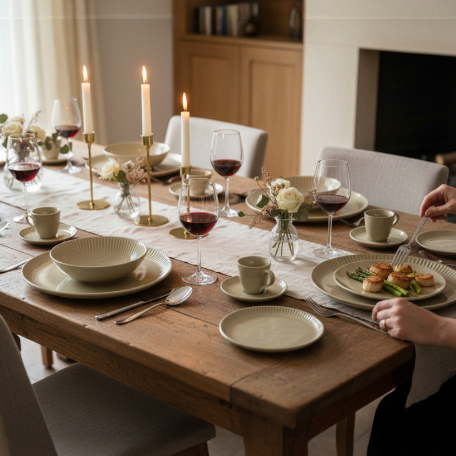 JUEGO DE VAJILLA GRES LINHAS CLAY PORTO BRASIL, 6 PERSONAS, 36 PZ PZ