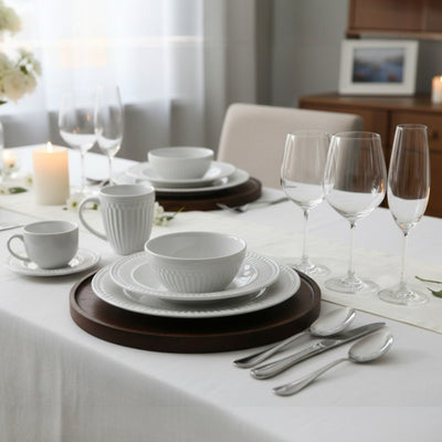 PACK MESA PUESTA ROMA OXFORD COMO, 12 PERSONAS, 204 PZ