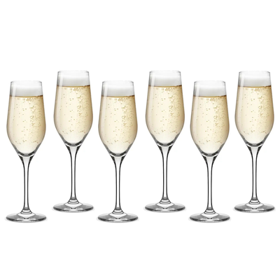 SET 6 COPAS CHAMPAGNE MONTALCINO HAUSMANN, 285 ML