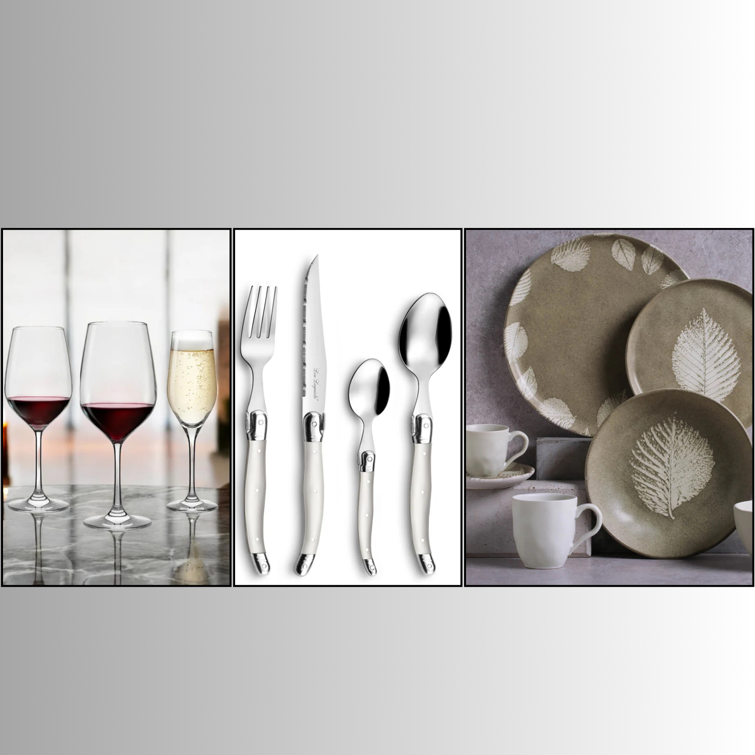 PACK PERLA + MONTALCINO + SEIVA, 6 PERSONAS, 78 PZ