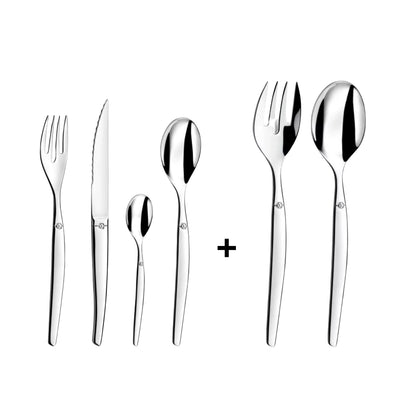 PACK JUEGO CUCHILLERIA + SET ENSALADA JET LOU LAGUIOLE, 6 PERSONAS, 26 PZ