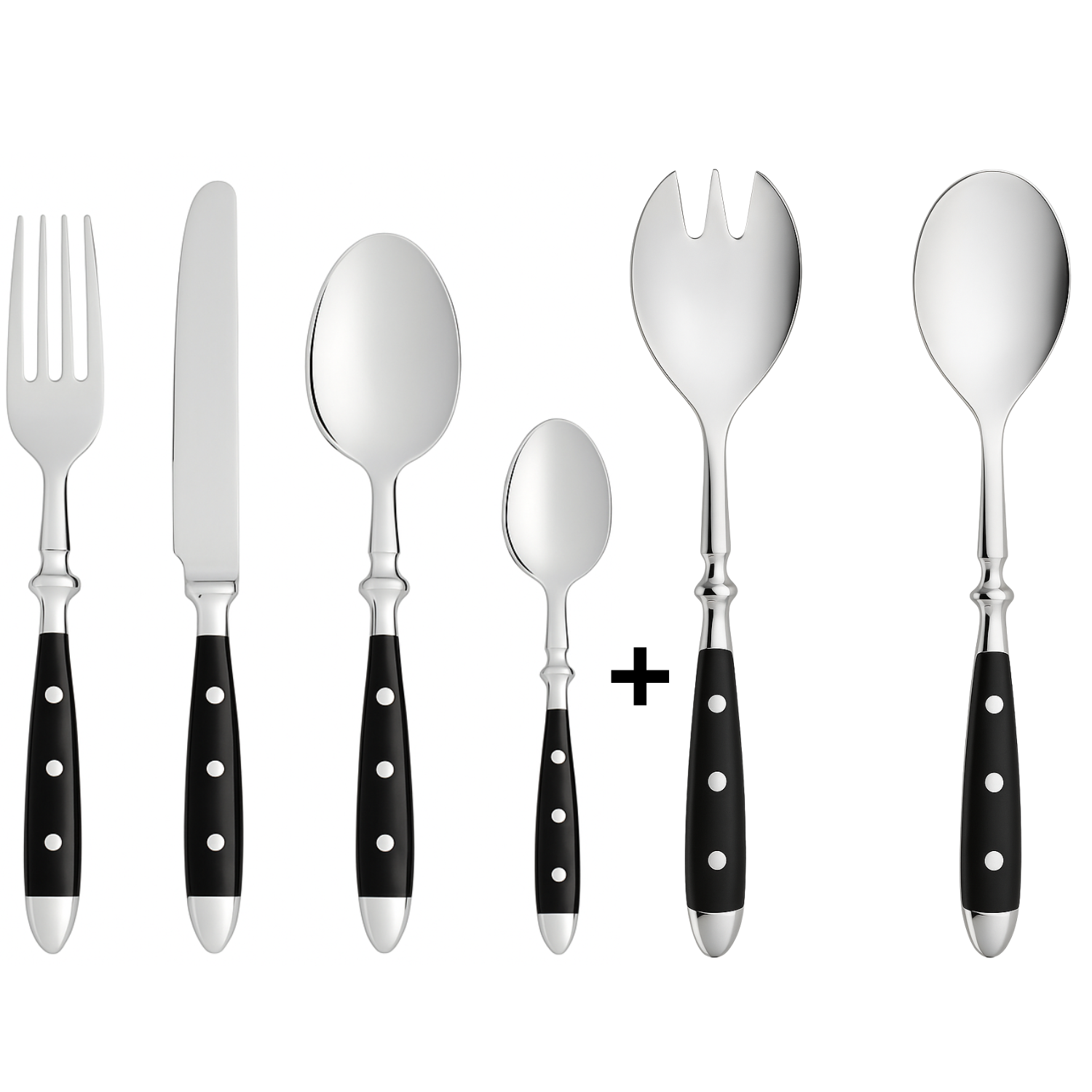 PACK JUEGO CUCHILLERIA + SET ENSALADA FORJEN VIVEUR, 6 PERSONAS, 26 PZ