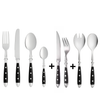 PACK JUEGO CUCHILLERIA MESA + CARNE + ENSALADA FORJEN VIVEUR, 12 PERSONAS, 76 PZ