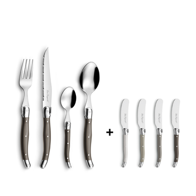 PACK JUEGO DE CUCHILLERIA POIVRE TRADITION LOU LAGUIOLE, 28 PZ