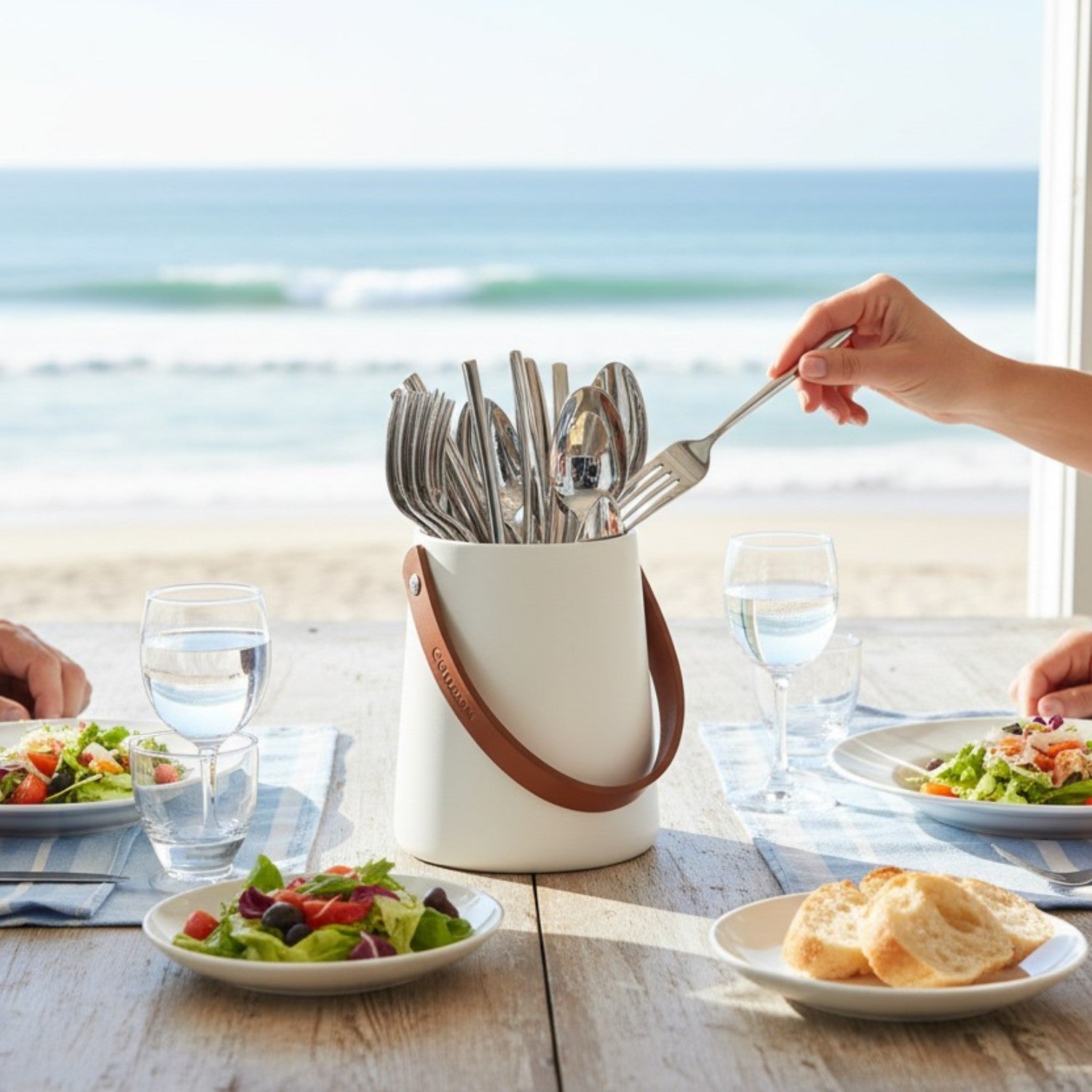 🚢PORTA CUBIERTOS DE MESA SKIN COUZON, PARA 24 PZ