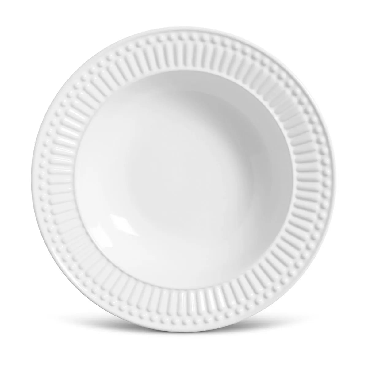 🚢JUEGO DE VAJILLA GRES BLANCO ROMA PORTO BRASIL, 6 PERSONAS, 36 PZ