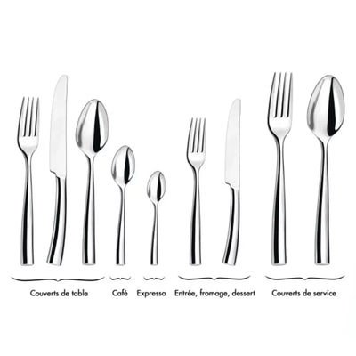 JUEGO CUCHILLERIA ACERO SILHOUTTE COUZON, 12 PERSONAS, 86 PZ